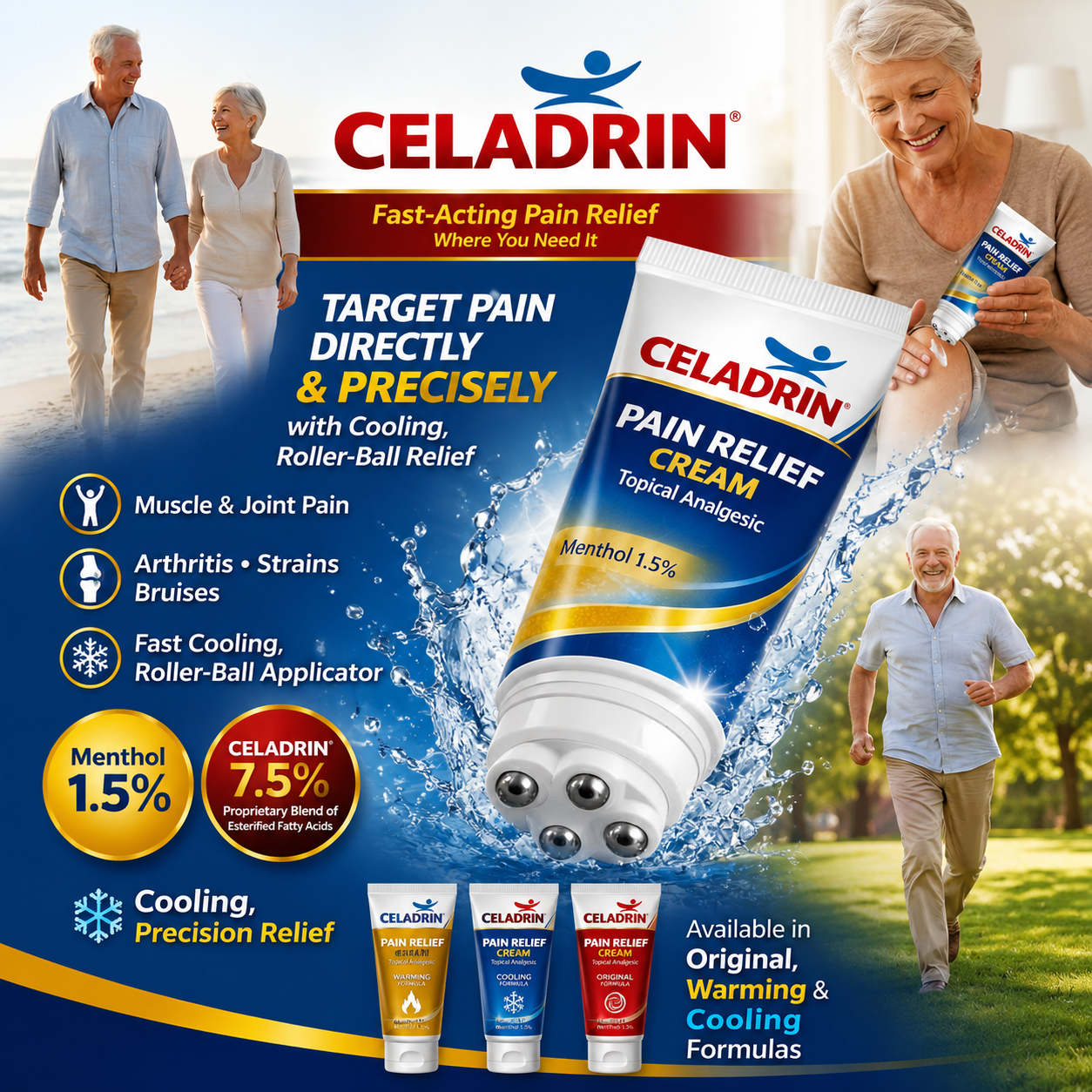 Celadrin Cooling Relief Cream advertisement