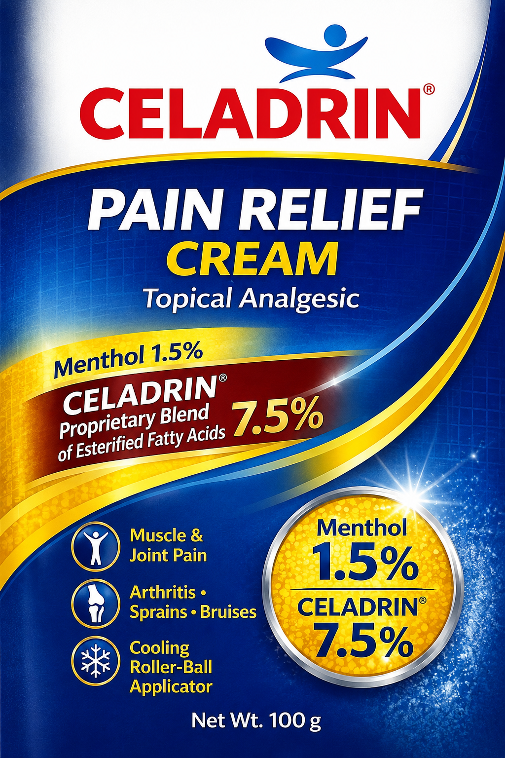 Celadrin Pain Relief Cream packaging
